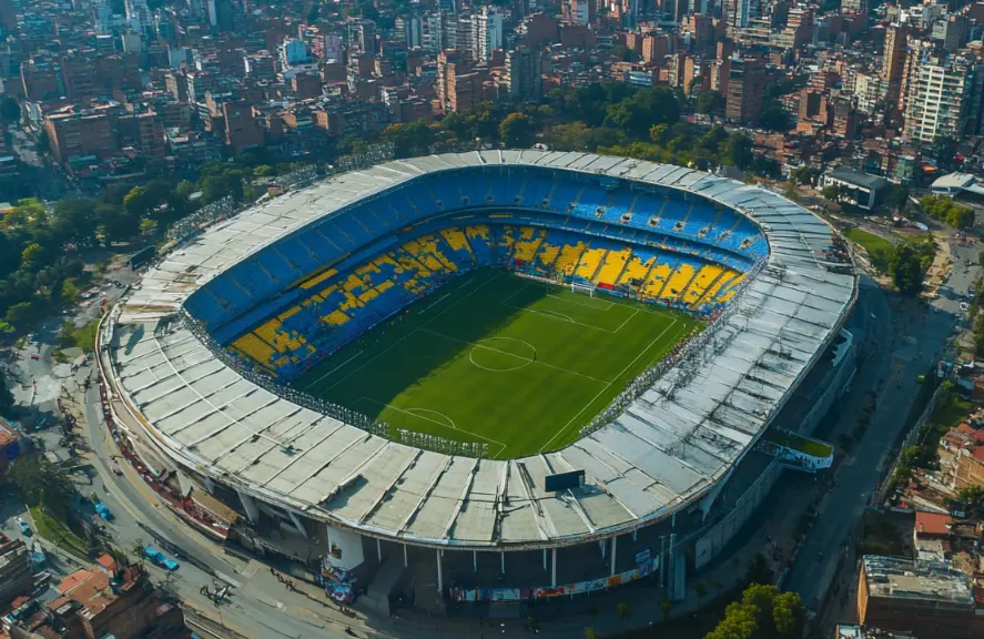 FOOTBALL STADIUM FROM ABOVE